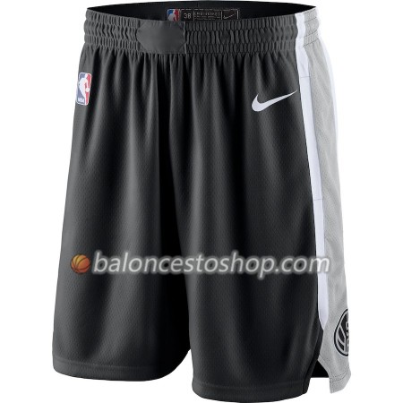 San Antonio Spurs Hombre Pantalones Negro 2018-19 Nike Swingman